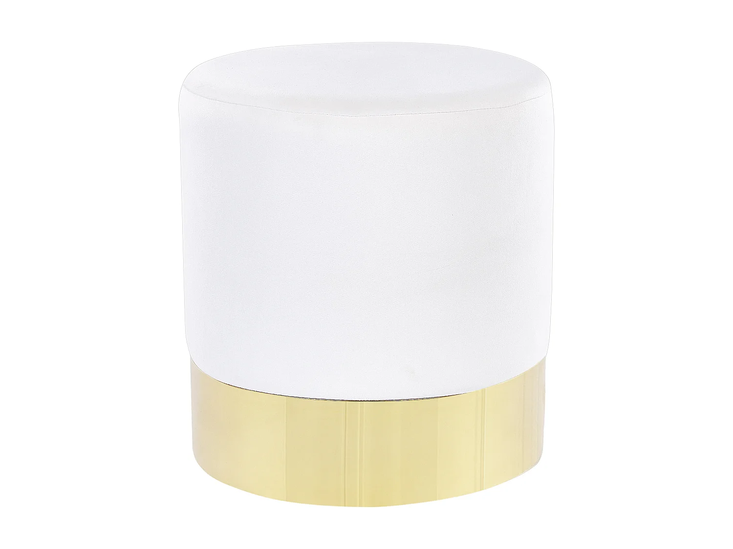 Pouf SOPHIA Velours Blanc