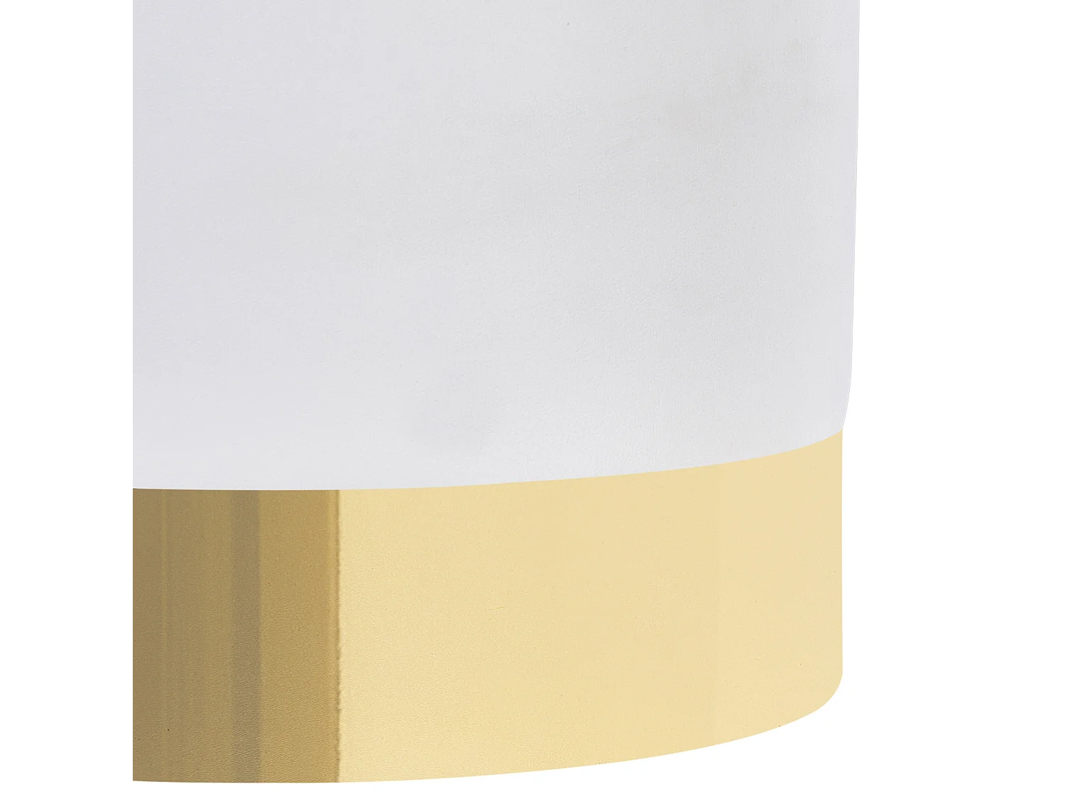 Puf SOPHIA Terciopelo Blanco 39 cm 39 cm 40 cm