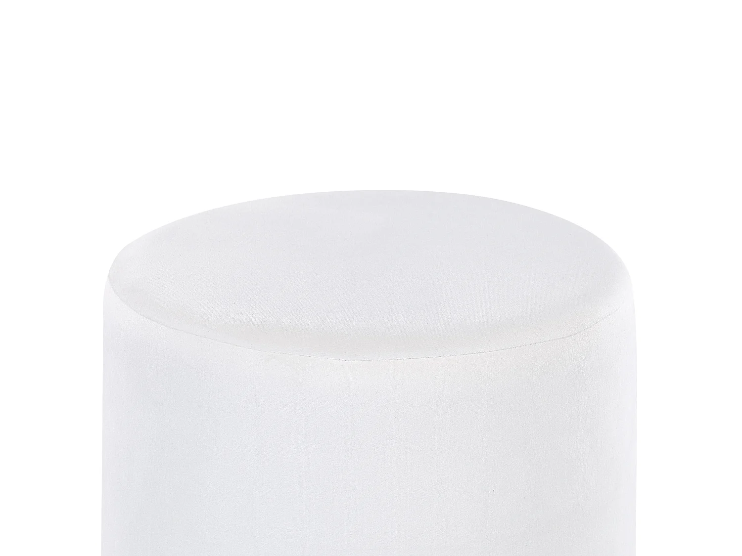 Pouf SOPHIA Velluto Bianco 39 cm 39 cm 40 cm