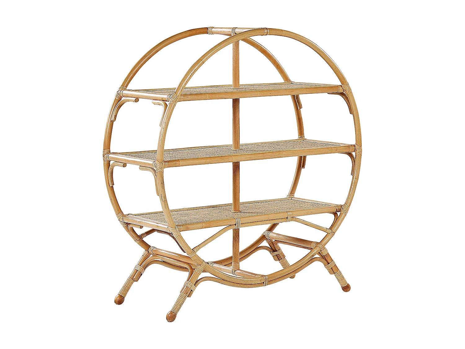 Étagère à 3 niveaux TUVALU II Rotin 109 cm Naturel