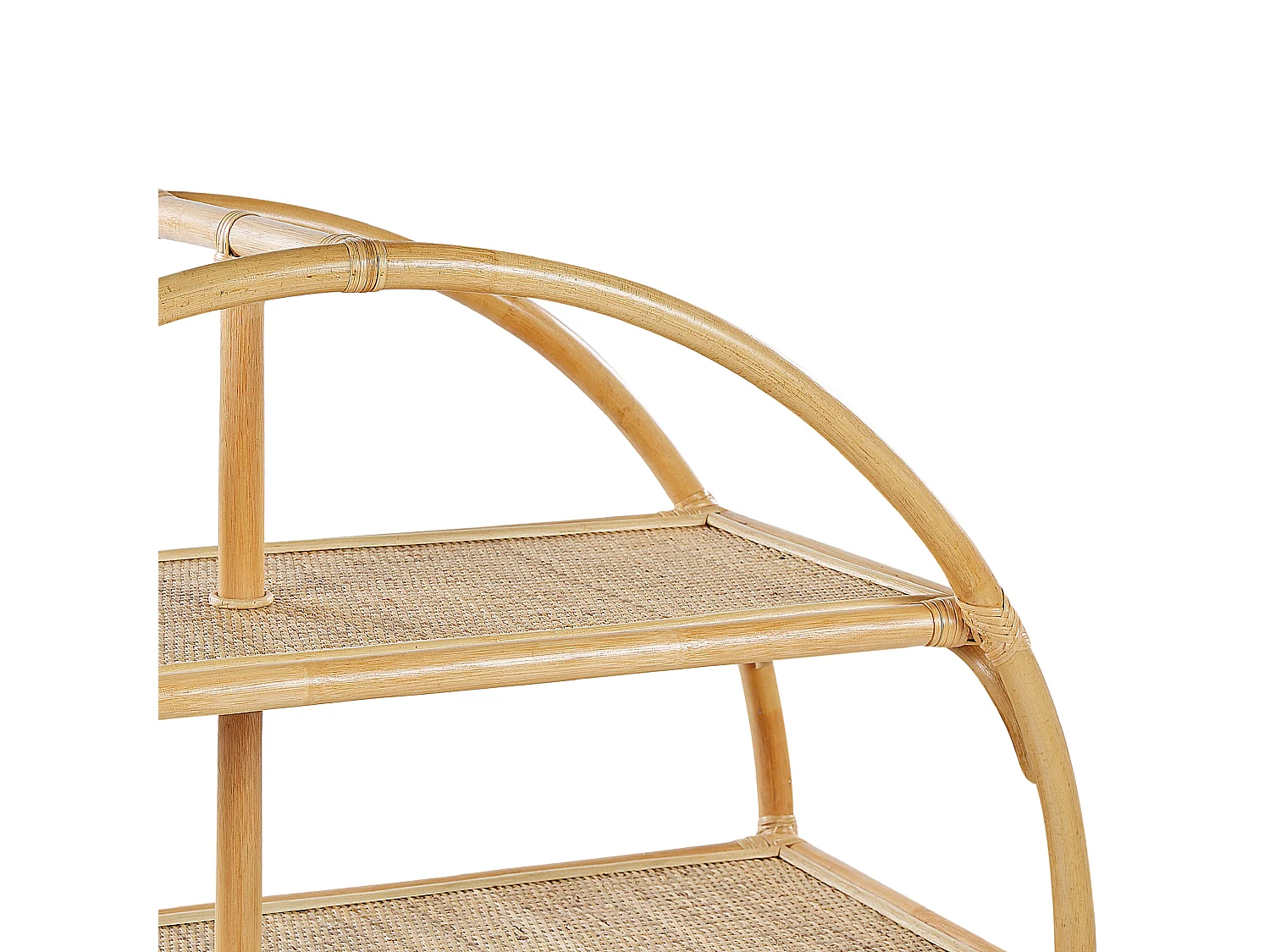 Libreria a 3 ripiani TUVALU II Rattan 109 cm Naturale