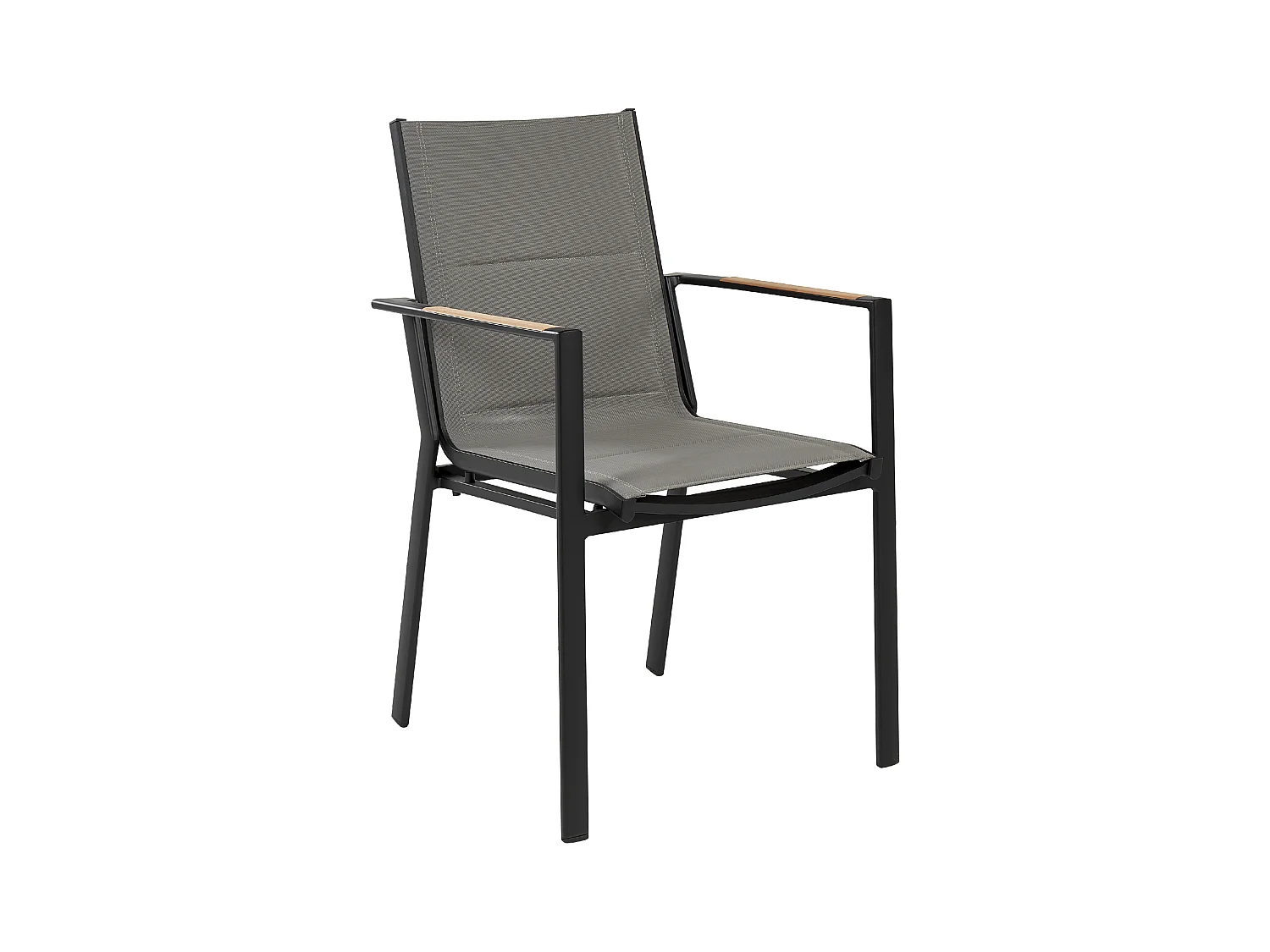 Lot de 6 chaises de jardin BUSSETO Métal Noir