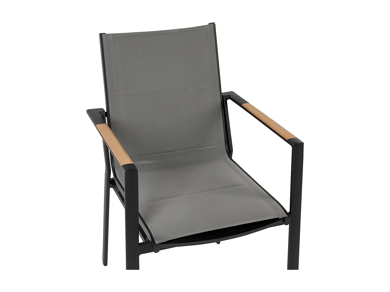 Chaise de jardin BUSSETO Métal Noir