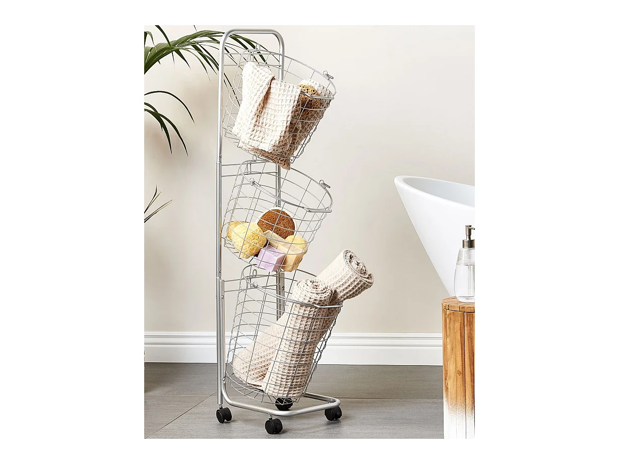 Mand standaard metaal zilver AYAPAL