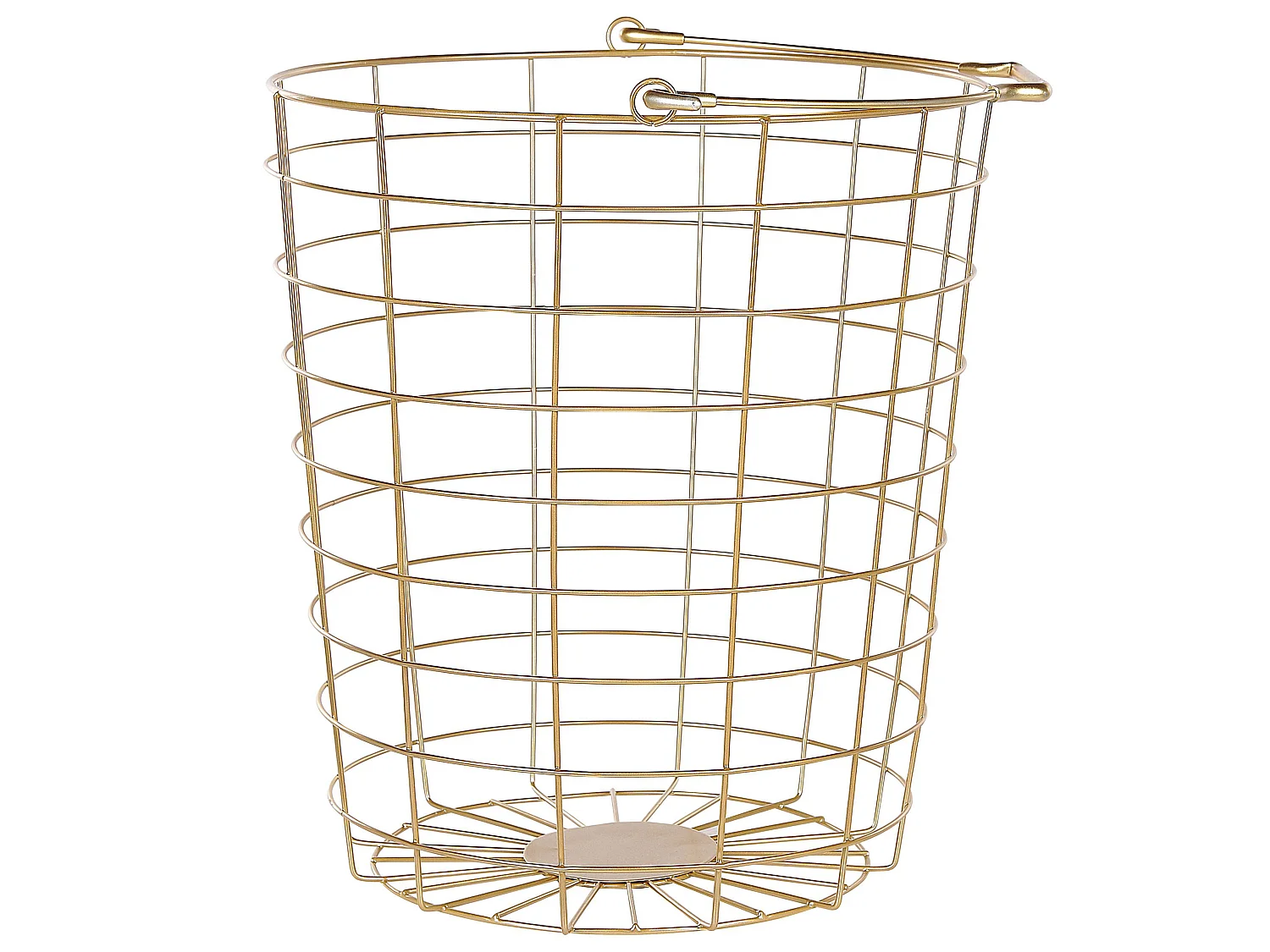 Basket Stand AYAPAL with Wheels Metal Gold