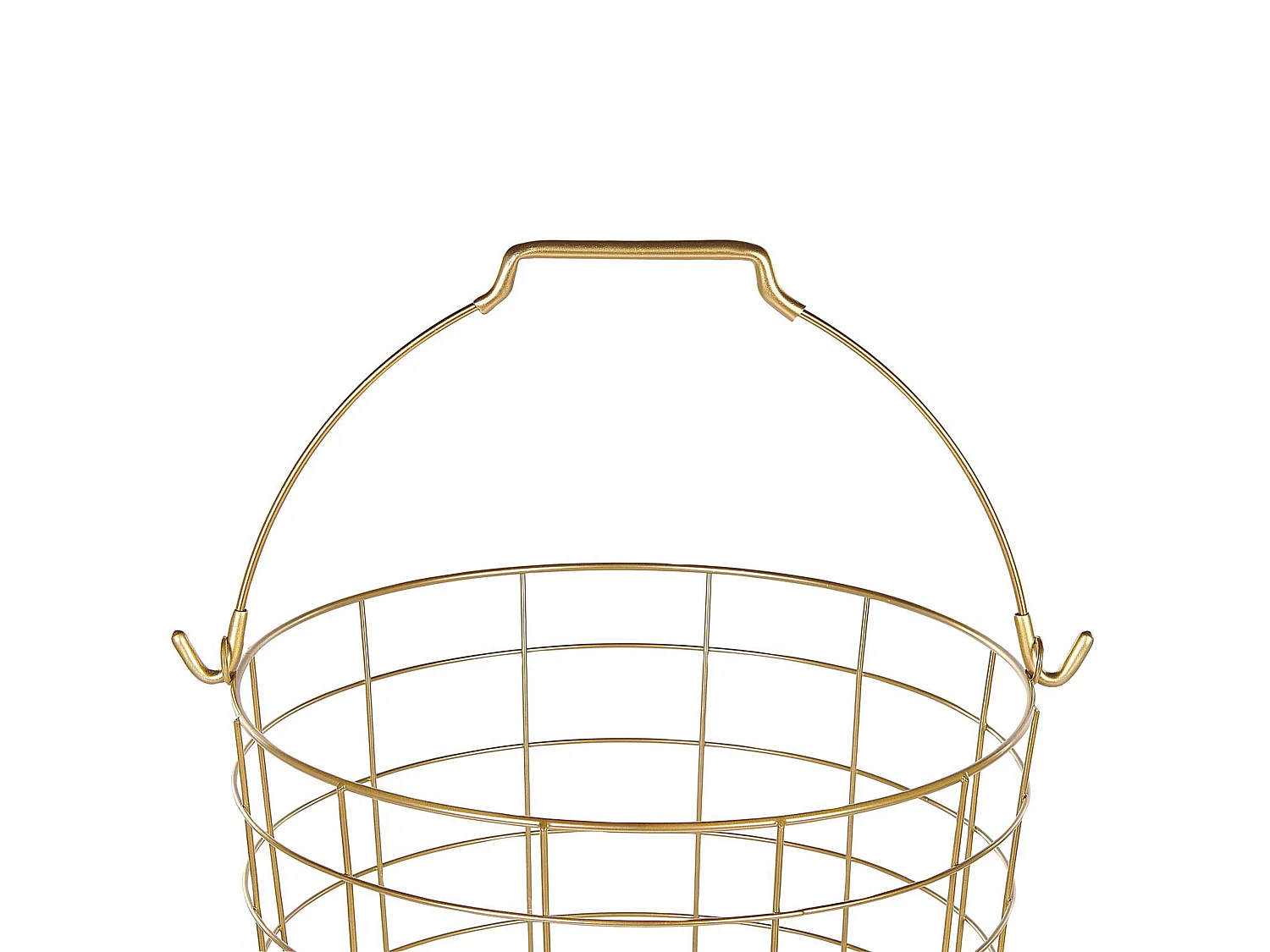 Basket Stand AYAPAL with Wheels Metal Gold