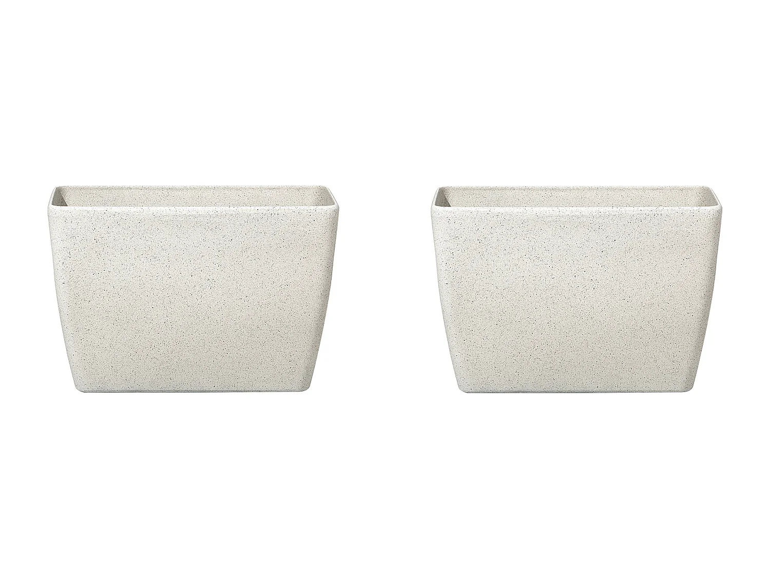 Set van 2 bloempotten BARIS Steen 60 cm Beige
