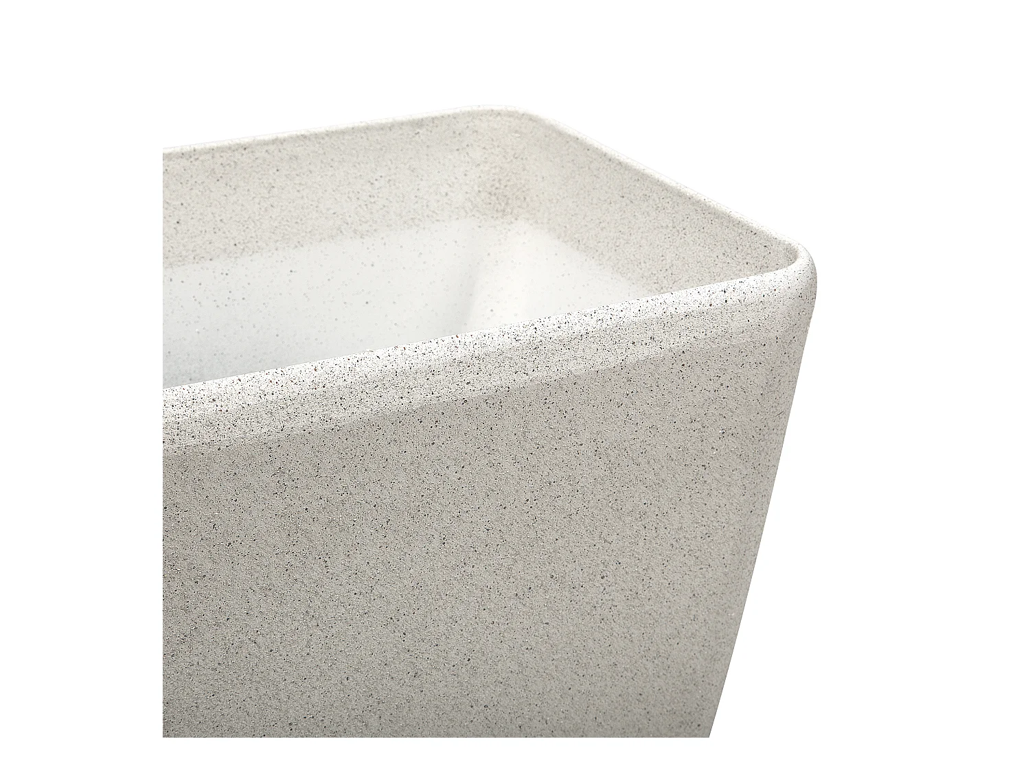 Set van 2 bloempotten BARIS Steen 74 cm Beige