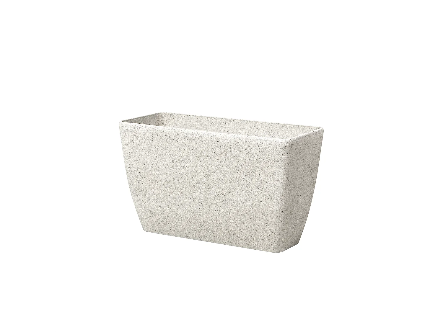 Conjunto de 2 macetas BARIS Piedra 74 cm Beige