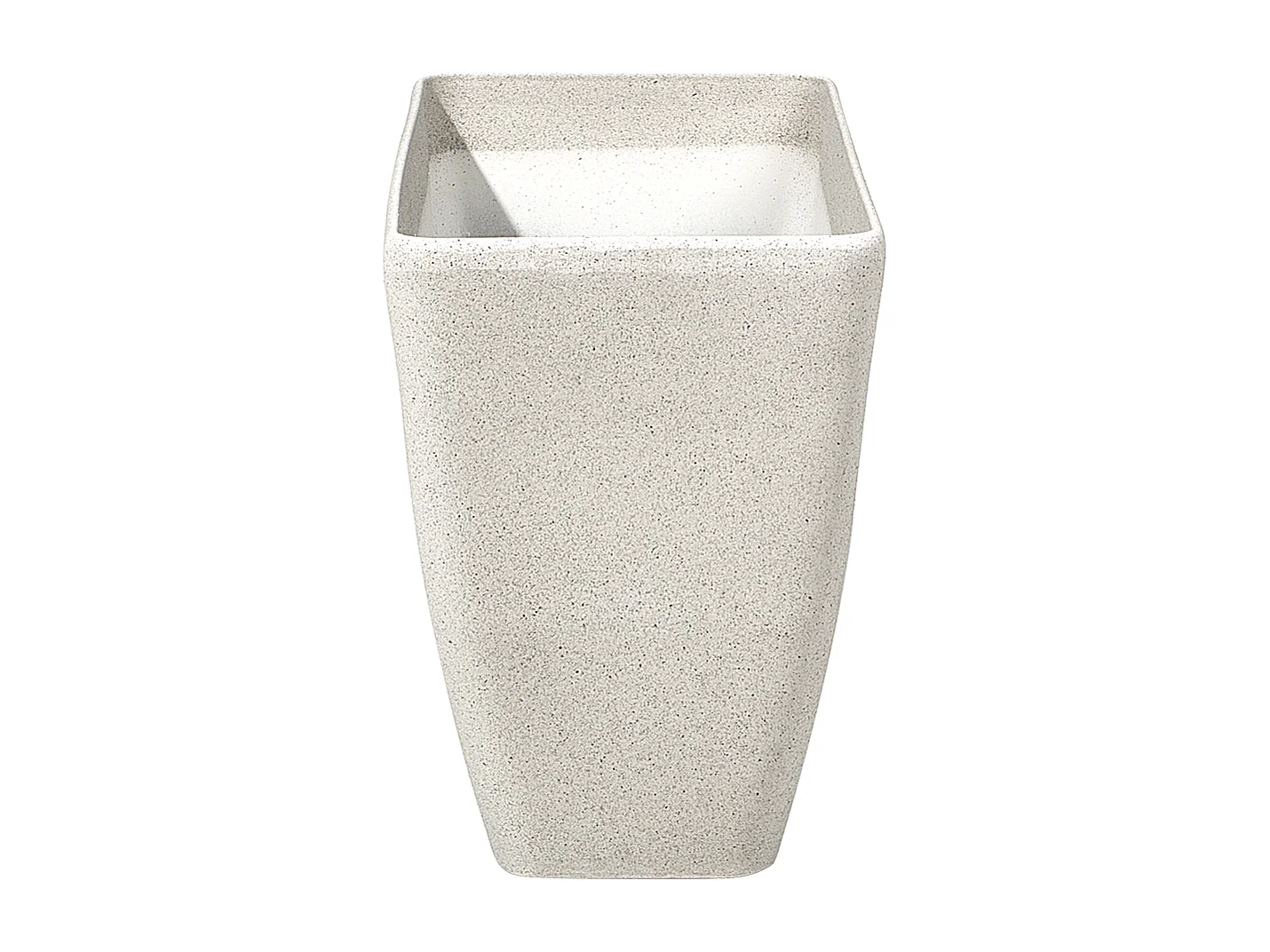 Conjunto de 2 macetas BARIS Piedra 74 cm Beige