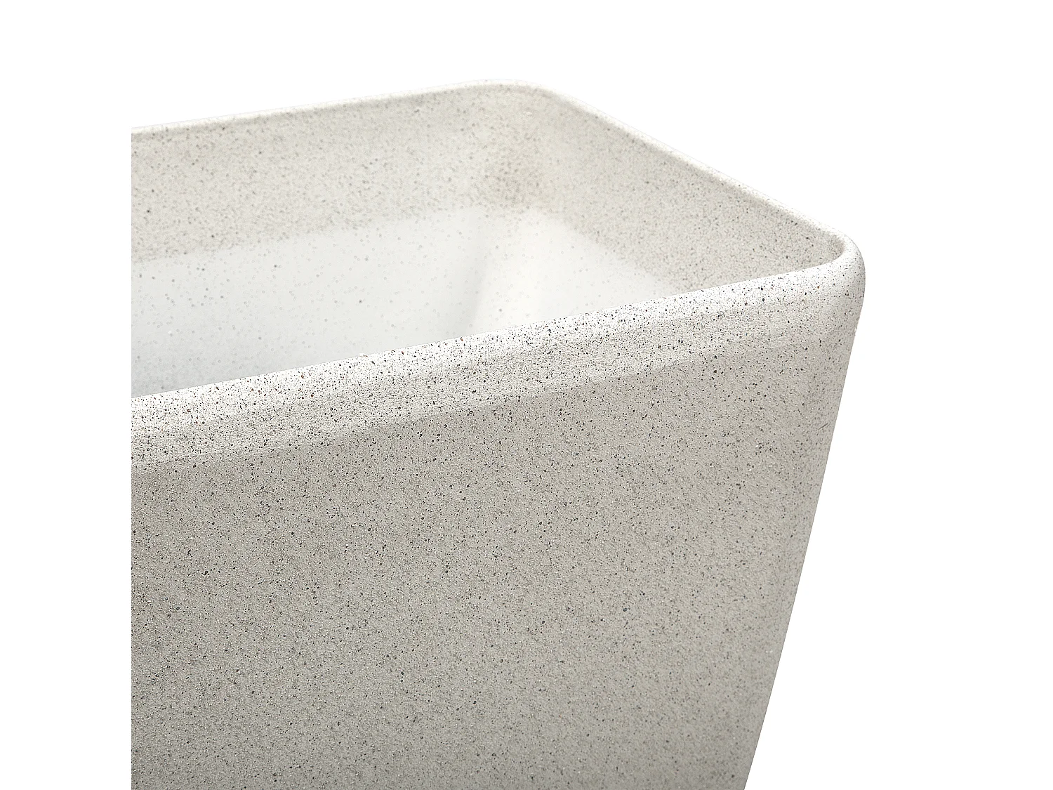 Lot de 2 pots de fleurs BARIS 74 cm Beige