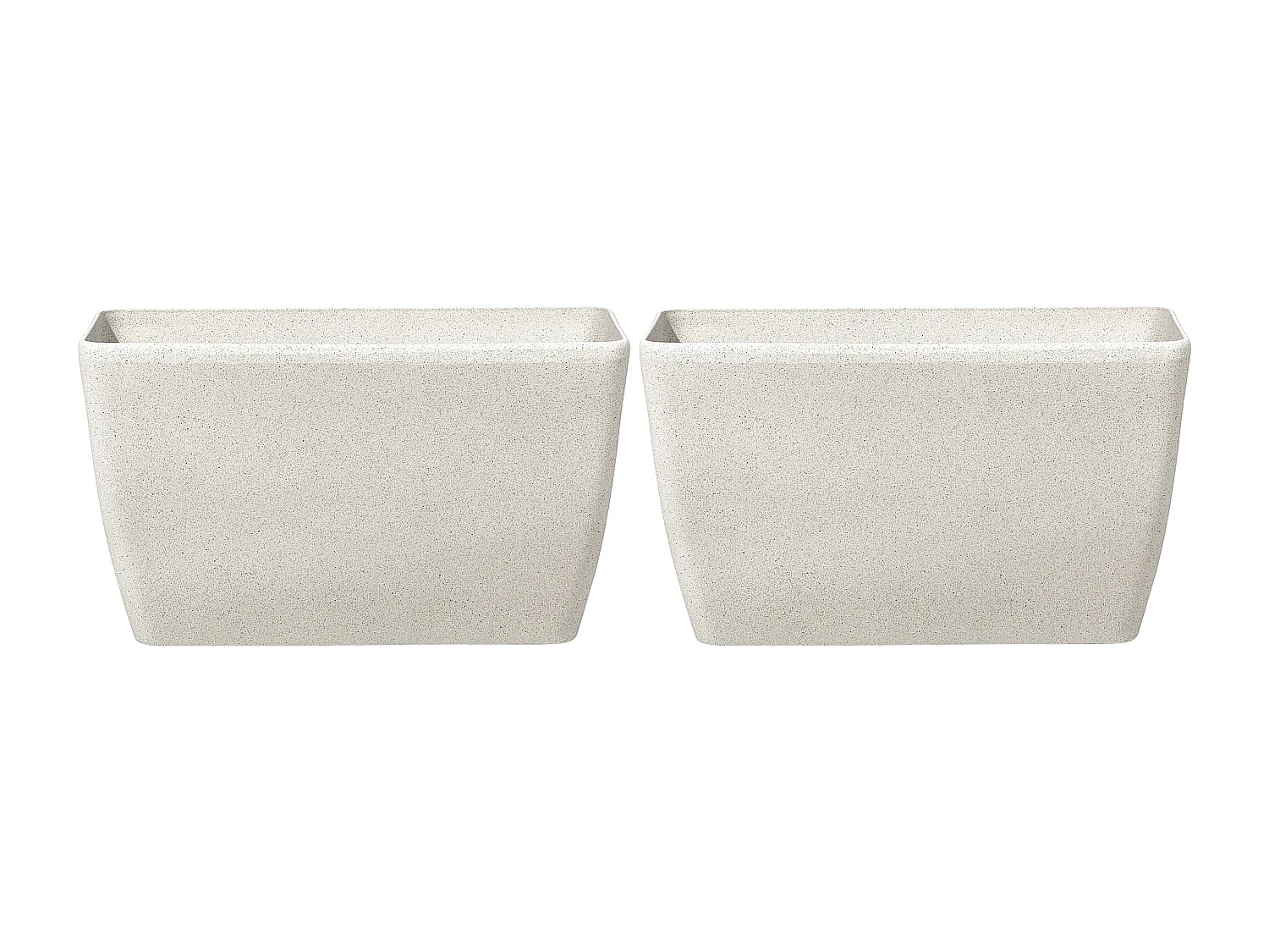 Set of 2 Plant Pots BARIS 74 cm Beige