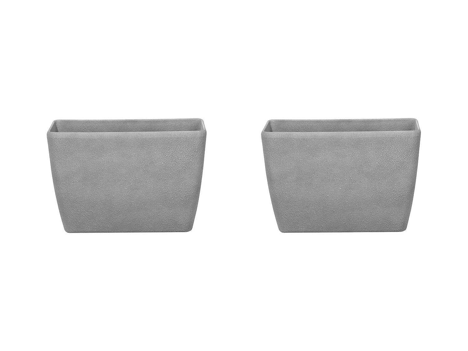Set van 2 bloempotten BARIS Steen 60 cm Grijs