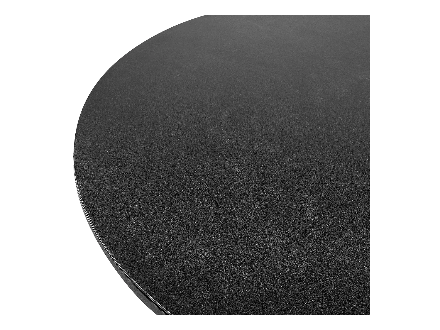 Tuin eettafel OLMETTO 83 cm 110 cm Glas Zwart