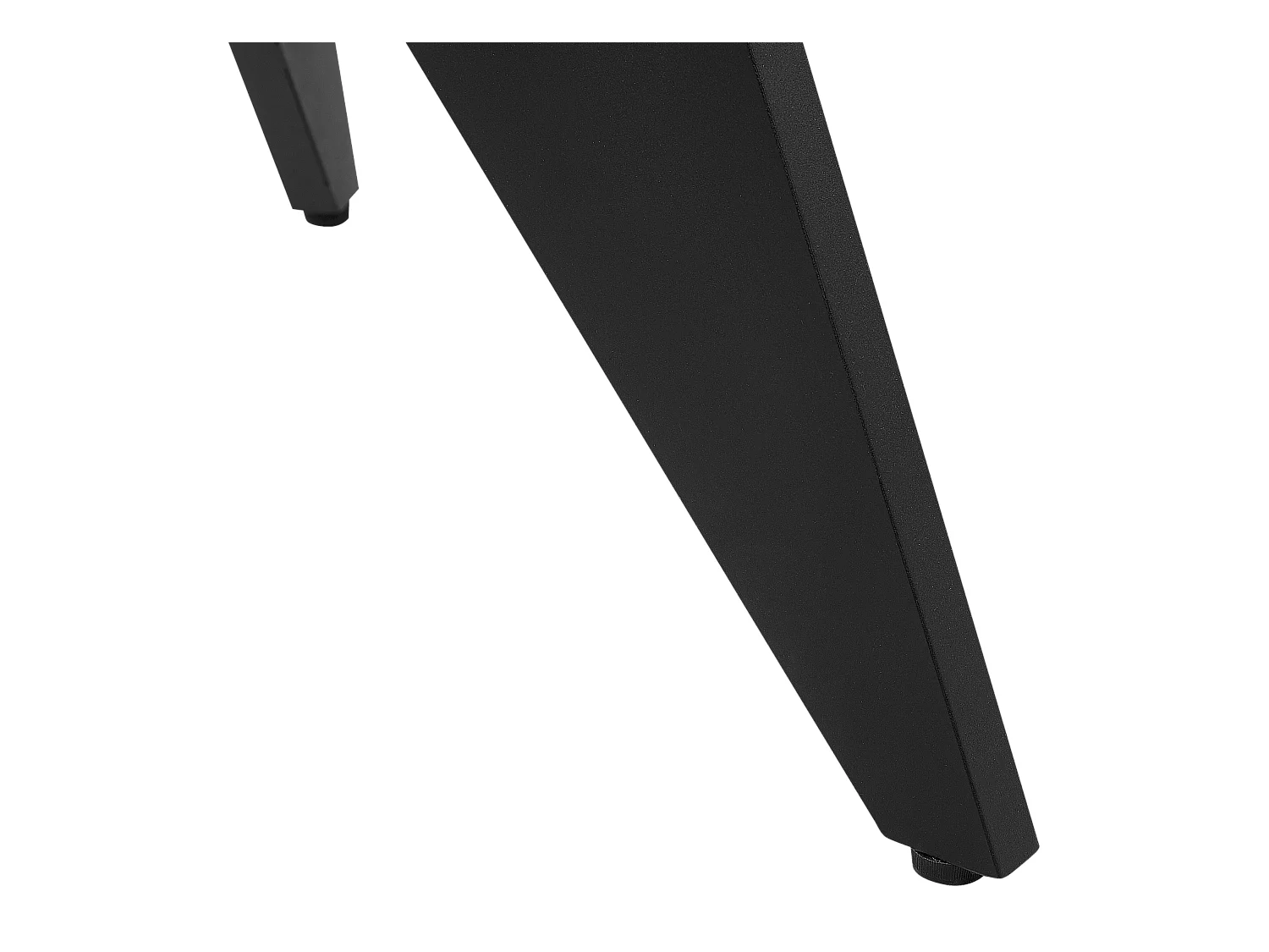 Tuin eettafel OLMETTO 83 cm 110 cm Glas Zwart