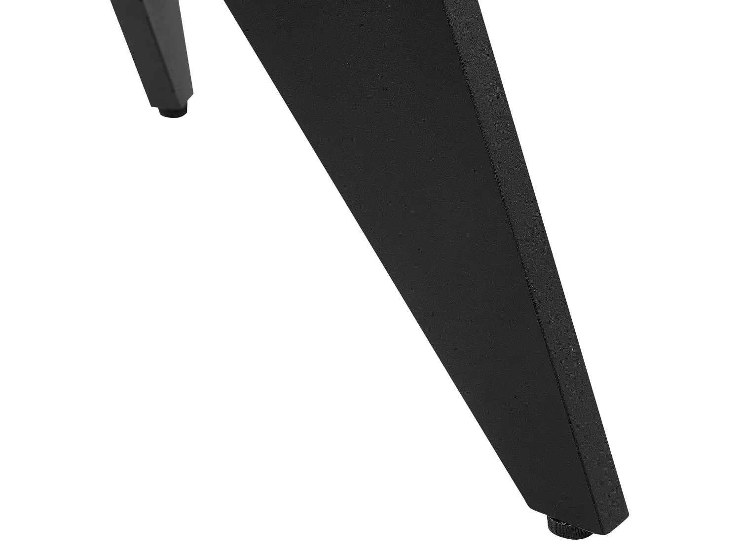 Table de salle à manger de jardin OLMETTO 83 cm 110 cm Verre Noir