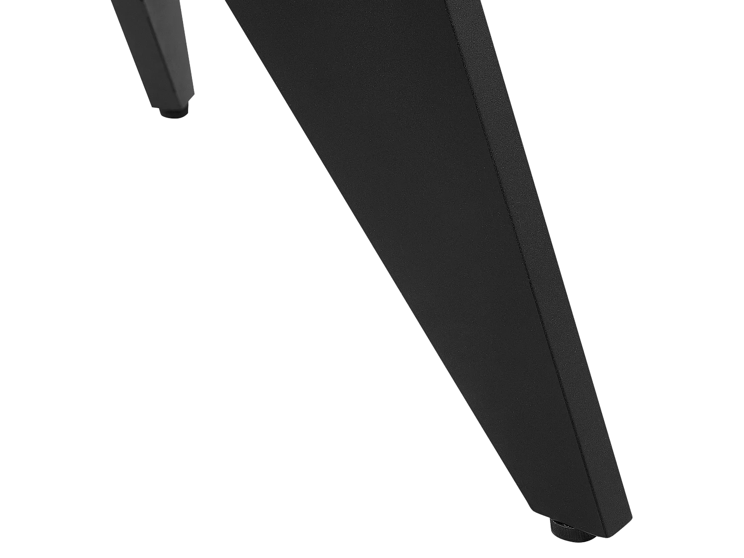 Tuin eettafel OLMETTO 83 cm 110 cm Glas Zwart