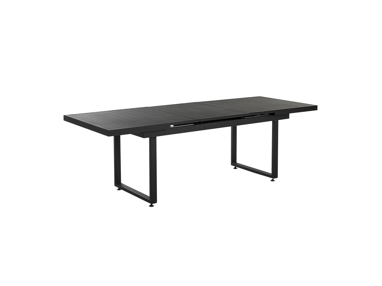 Table de salle à manger de jardin extensible VALCANETTO 180/240 cm 90 cm Métal Noir