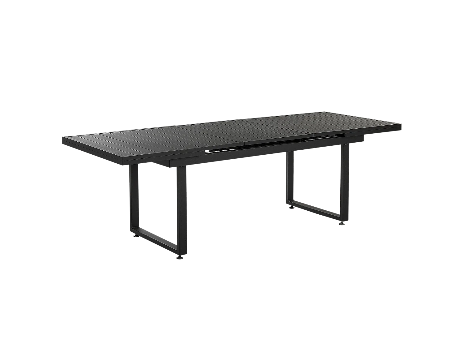 Tavolo da pranzo allungabile da giardino VALCANETTO 180/240 cm 90 cm Metallo Nero