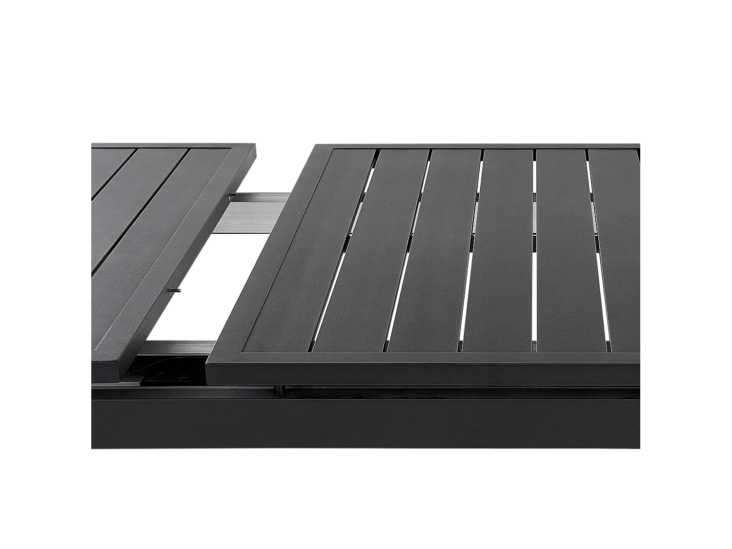 Tavolo da pranzo allungabile da giardino VALCANETTO 180/240 cm 90 cm Metallo Nero