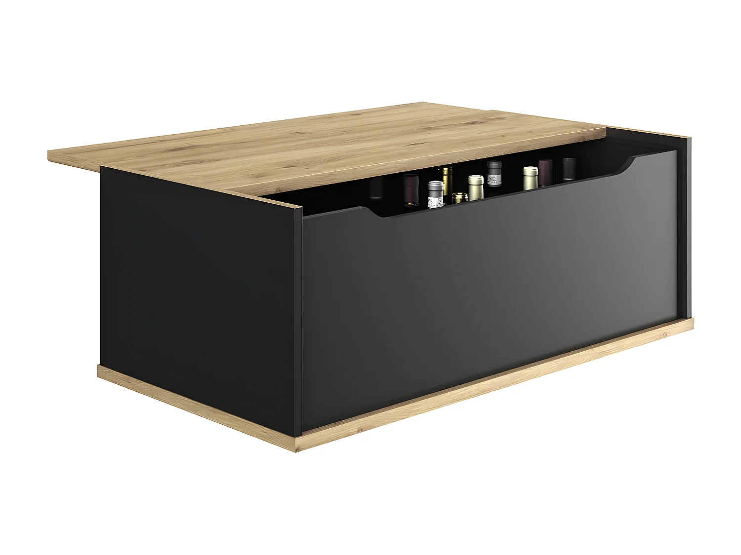 Table basse plateau coulissant Raphael - L100 cm