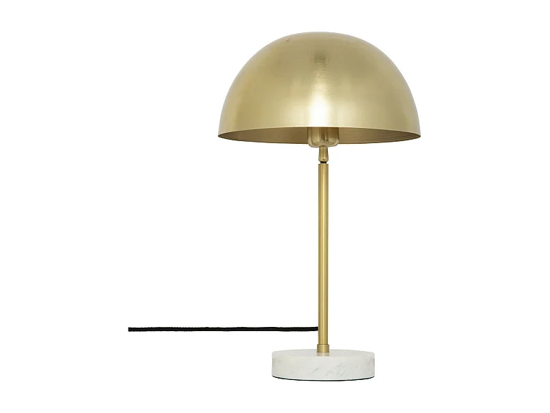 Lampe à poser en métal Doré et Marbre H 46 cm