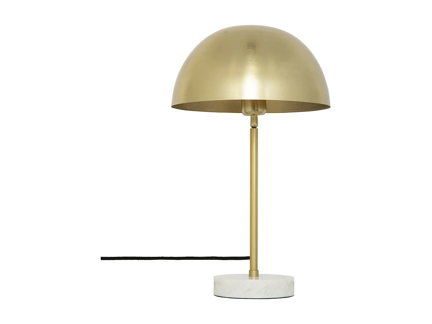 Lampe à poser en métal Doré et Marbre H 46 cm