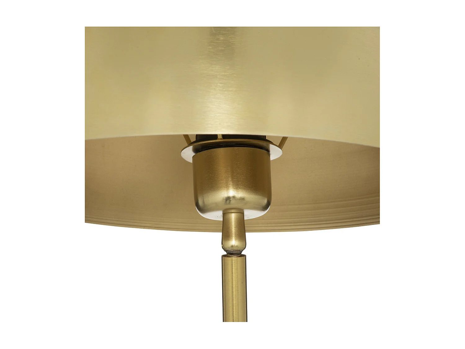 Lampe à poser en métal Doré et Marbre H 46 cm