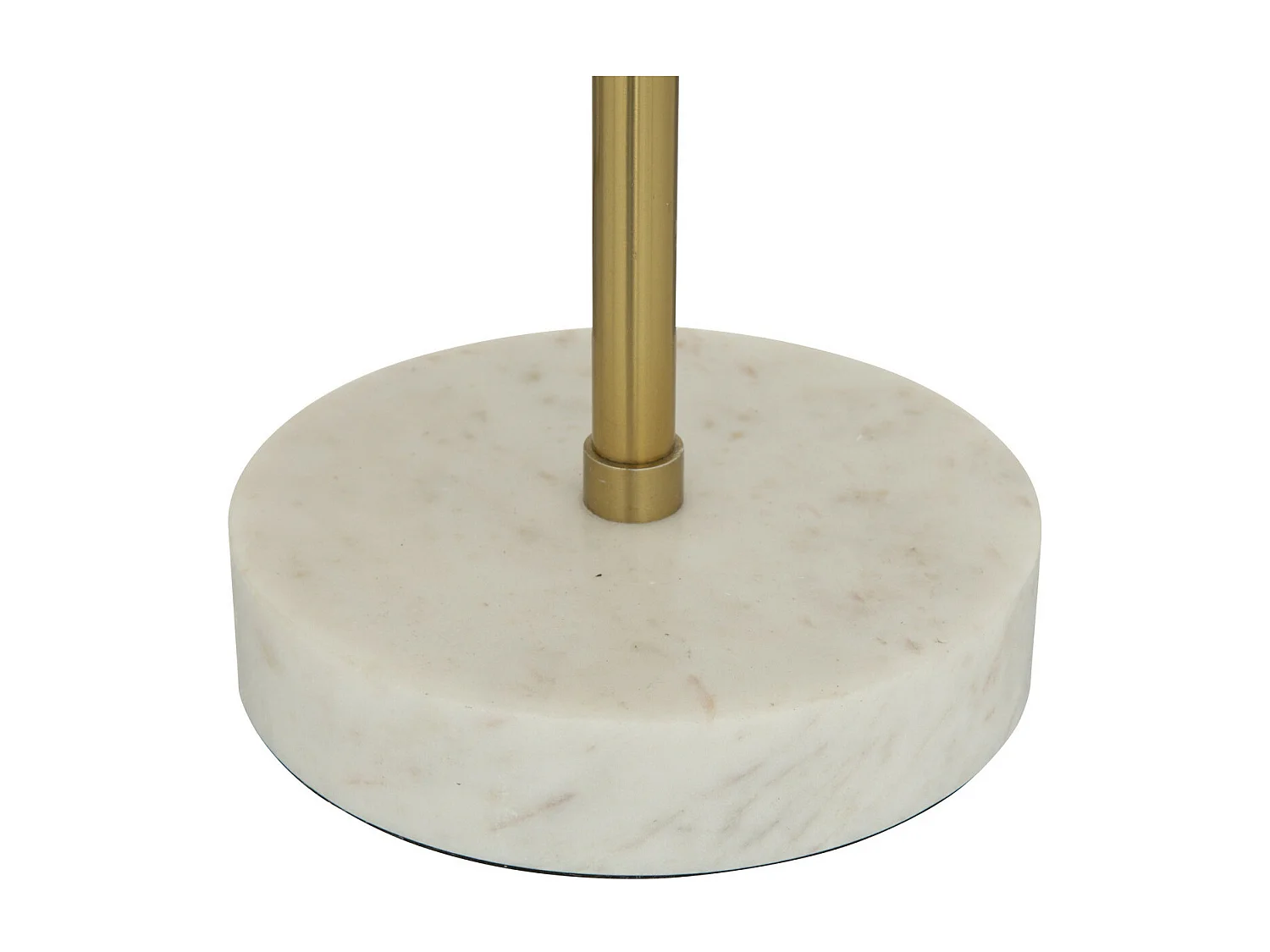 Lampe à poser en métal Doré et Marbre H 46 cm