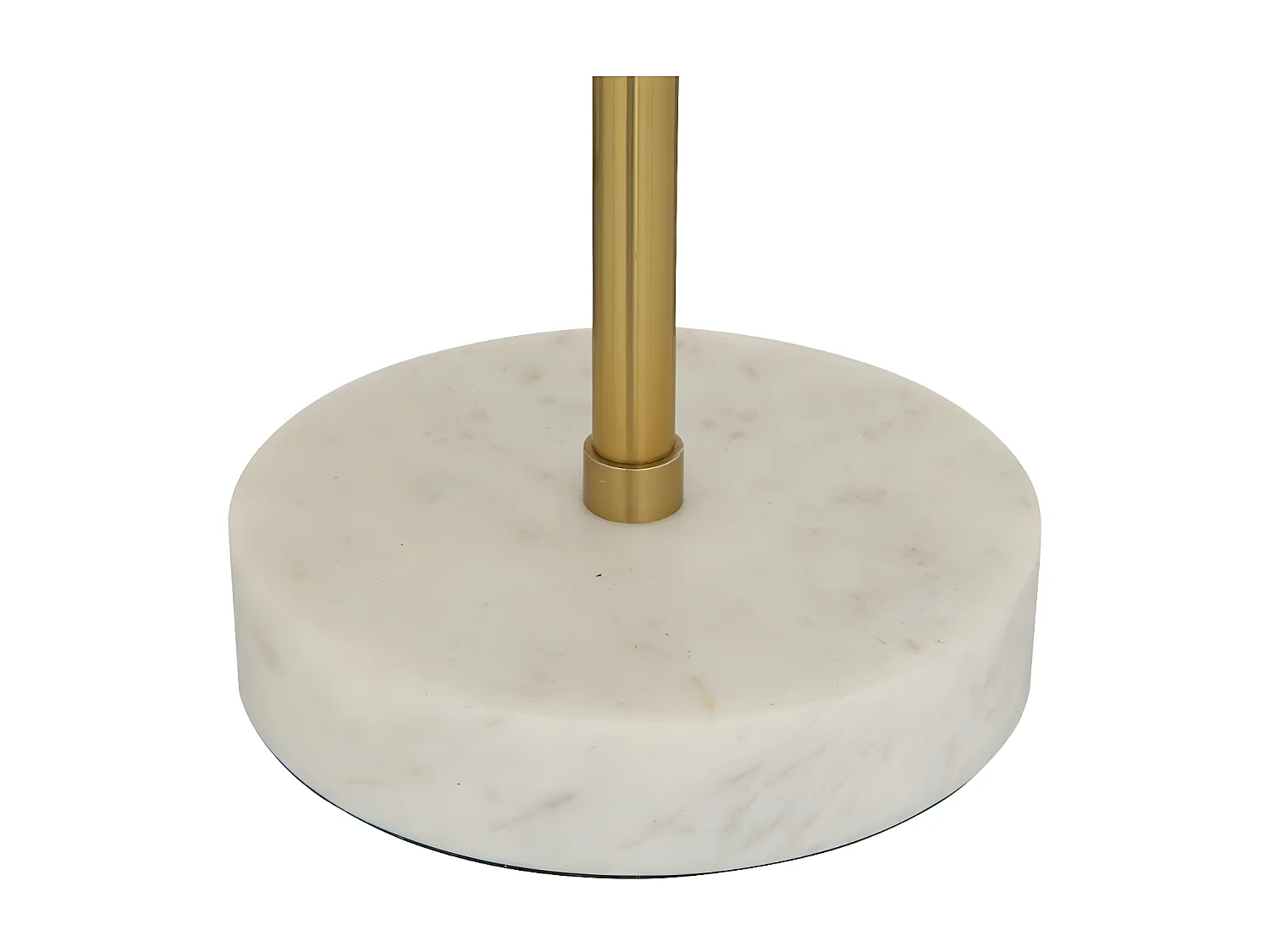 Lampe à poser en métal Doré et Marbre H 46 cm