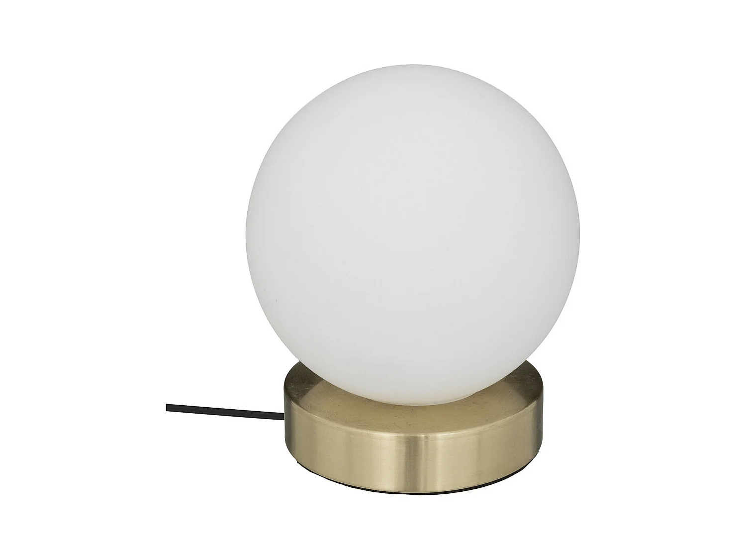 Lampe à poser en Verre et métal Doré D 15 cm