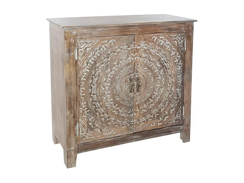 Buffet 2 Portes en Bois "Shirel" 90cm Marron