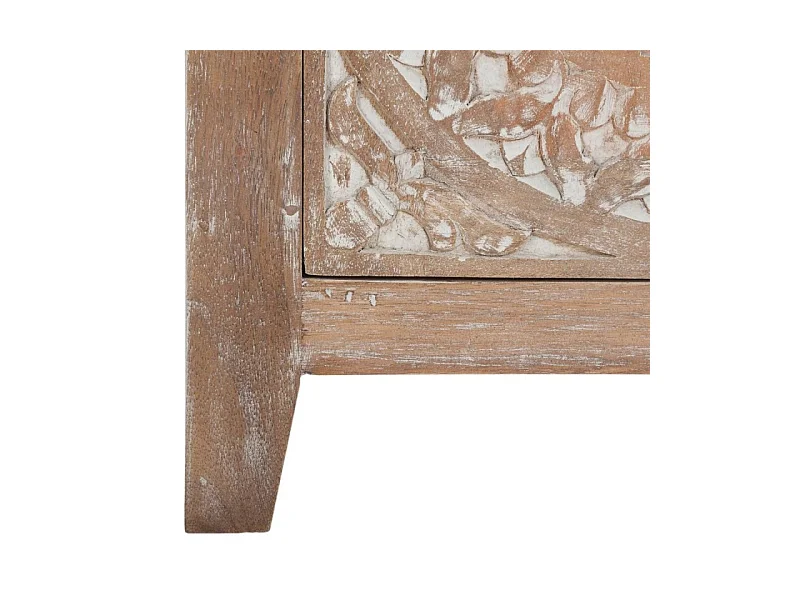 Buffet 2 Portes en Bois "Shirel" 90cm Marron