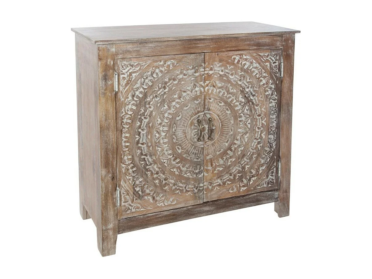 Buffet 2 Portes en Bois "Shirel" 90cm Marron