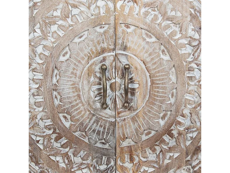 Buffet 2 Portes en Bois "Shirel" 90cm Marron