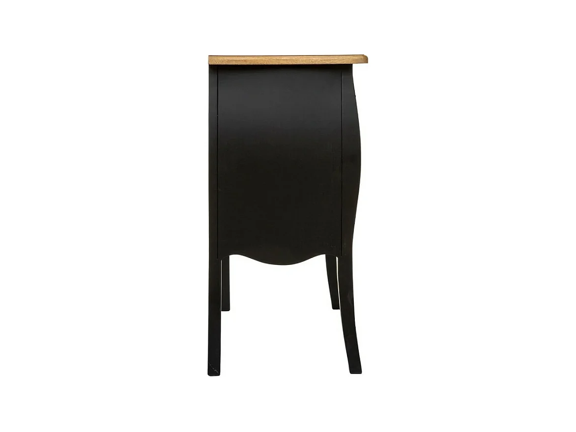 Commode 3 Tiroirs "Chrysa" 76cm Noir