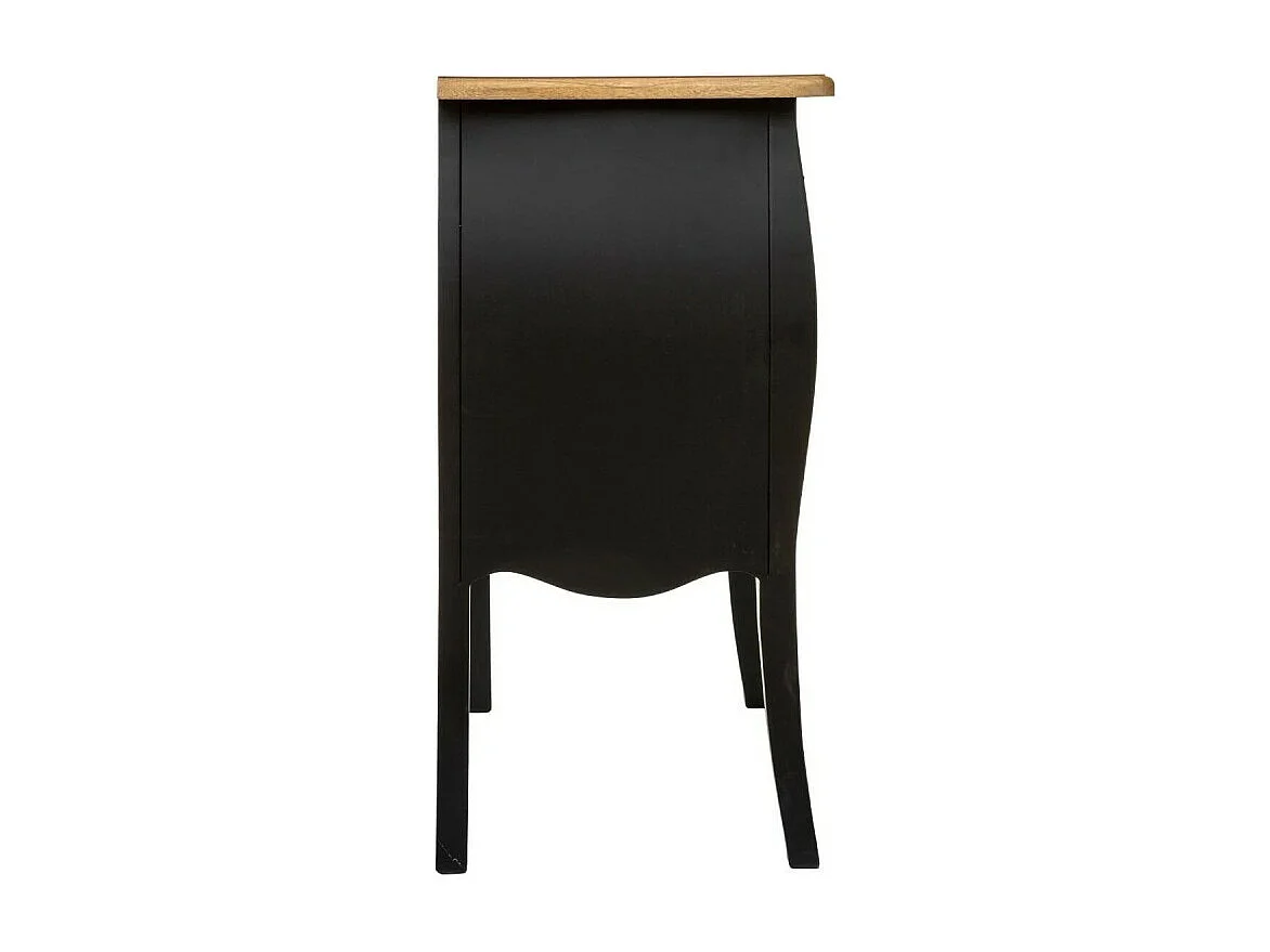 Commode 3 Tiroirs "Chrysa" 76cm Noir
