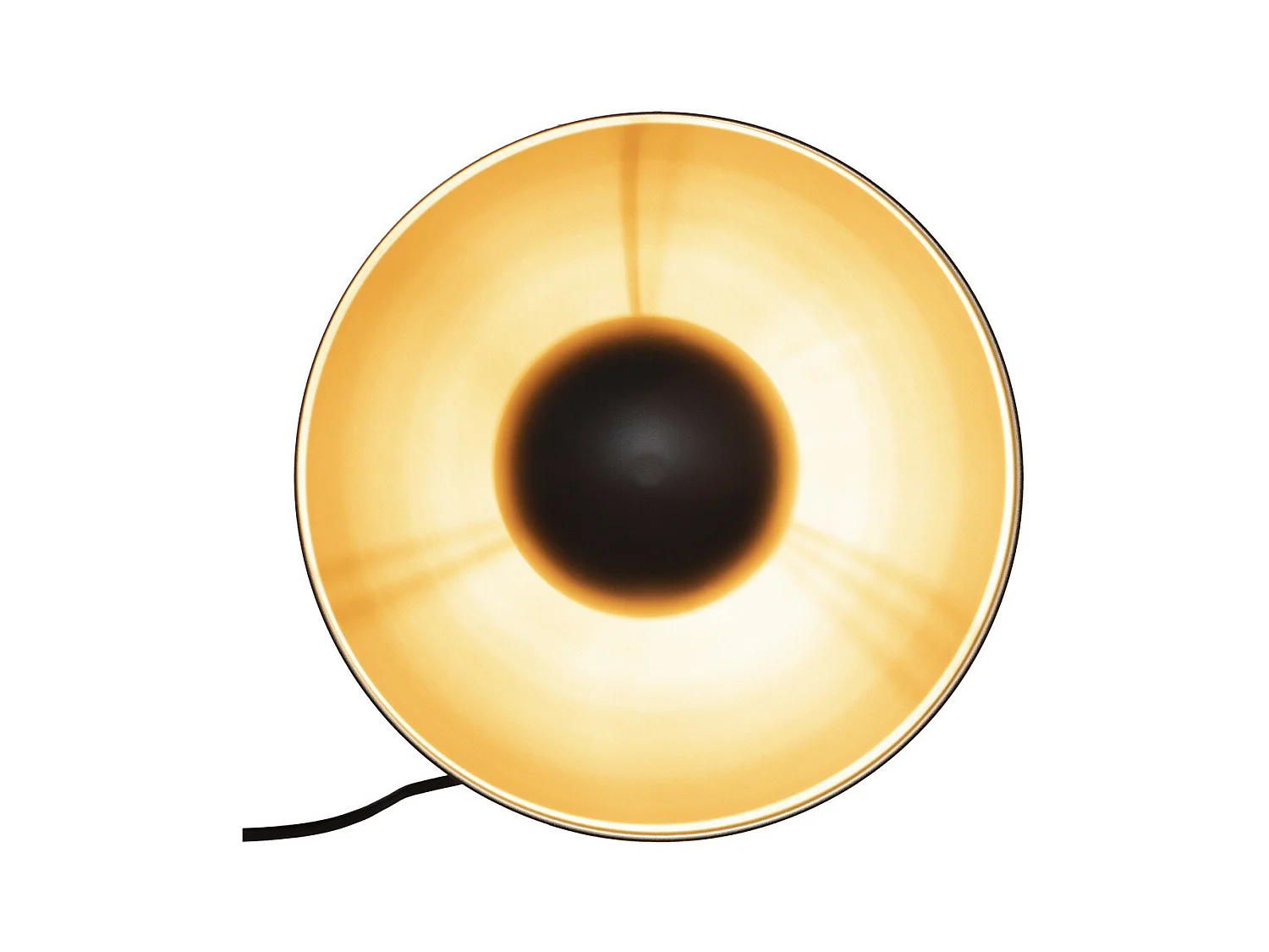 Applique murale  en métal noir et doré  D 29 cm