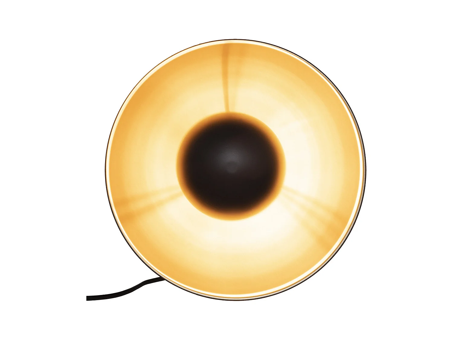 Applique murale  en métal noir et doré  D 29 cm