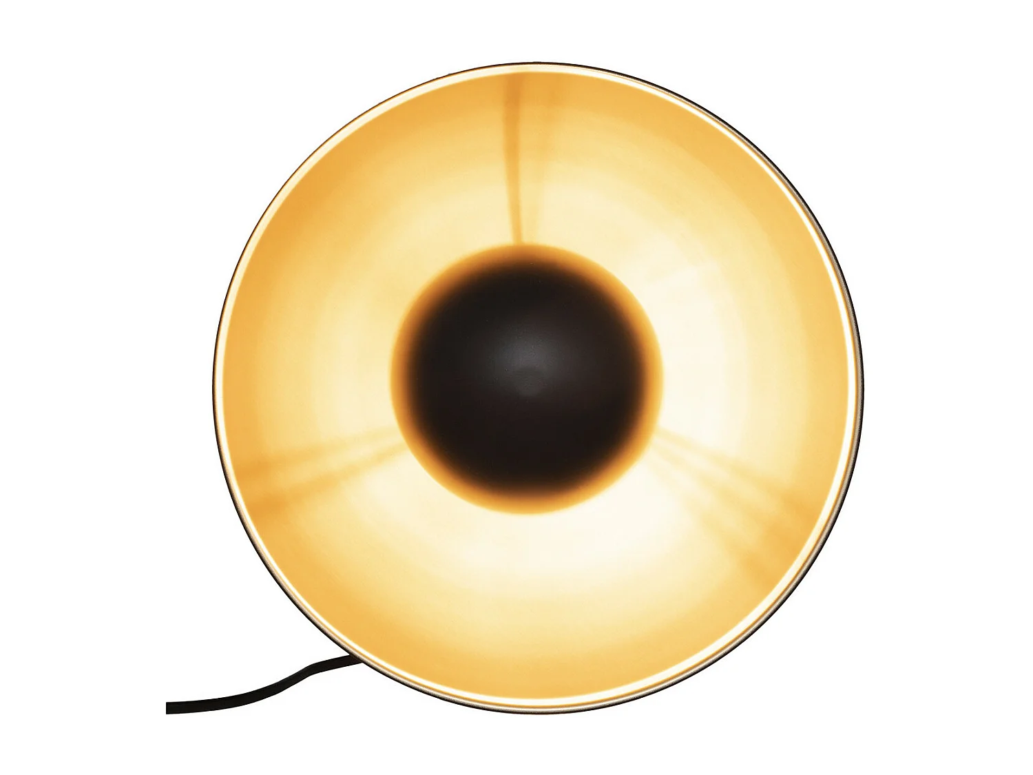 Applique murale  en métal noir et doré  D 29 cm