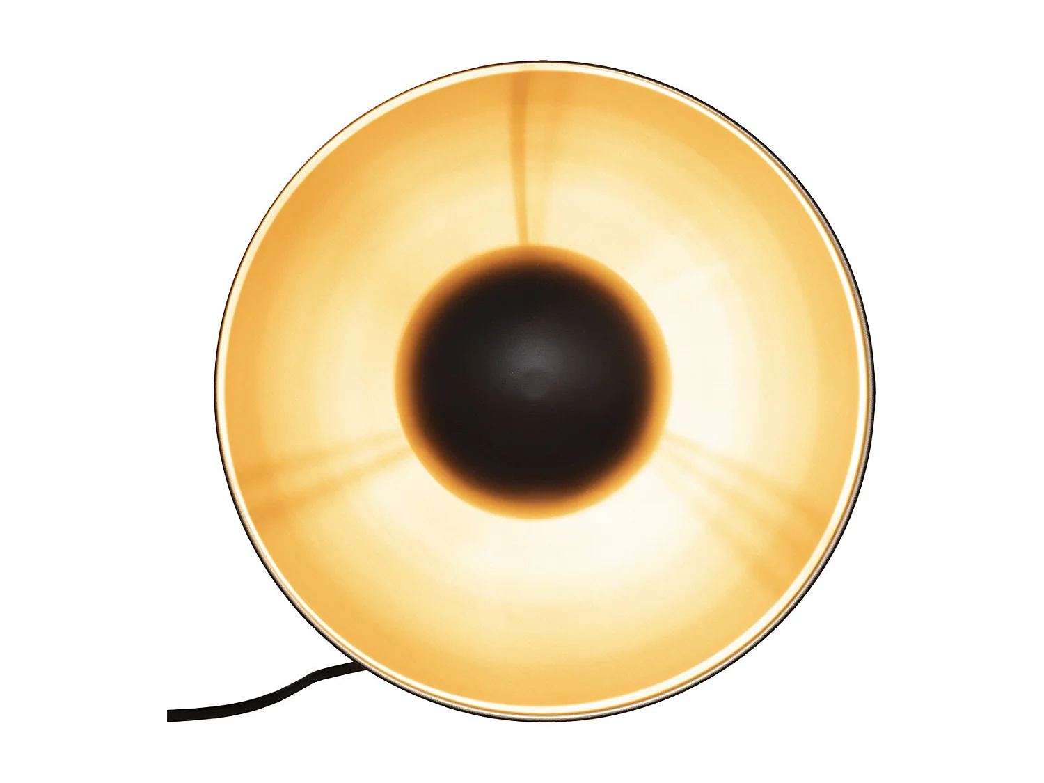 Applique murale  en métal noir et doré  D 29 cm