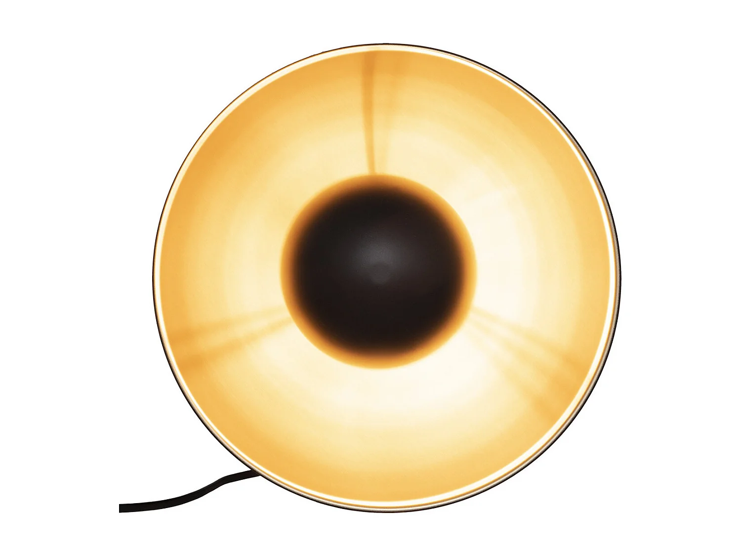 Applique murale  en métal noir et doré  D 29 cm