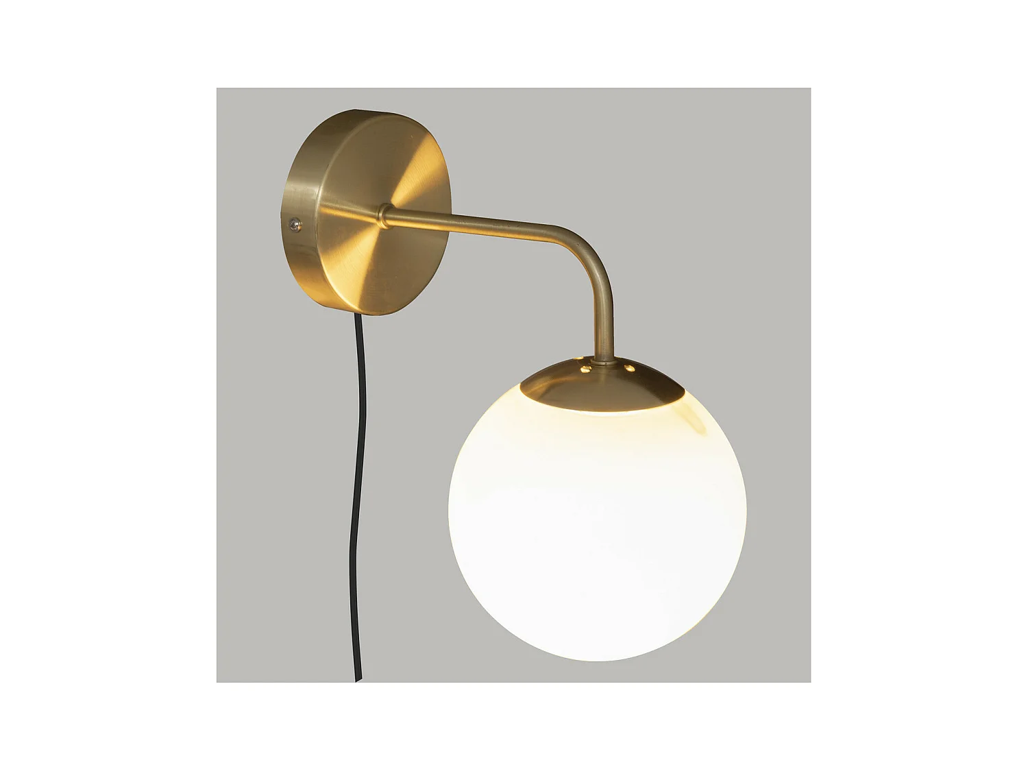 Goldene Glaswandleuchte 25 x 25 cm