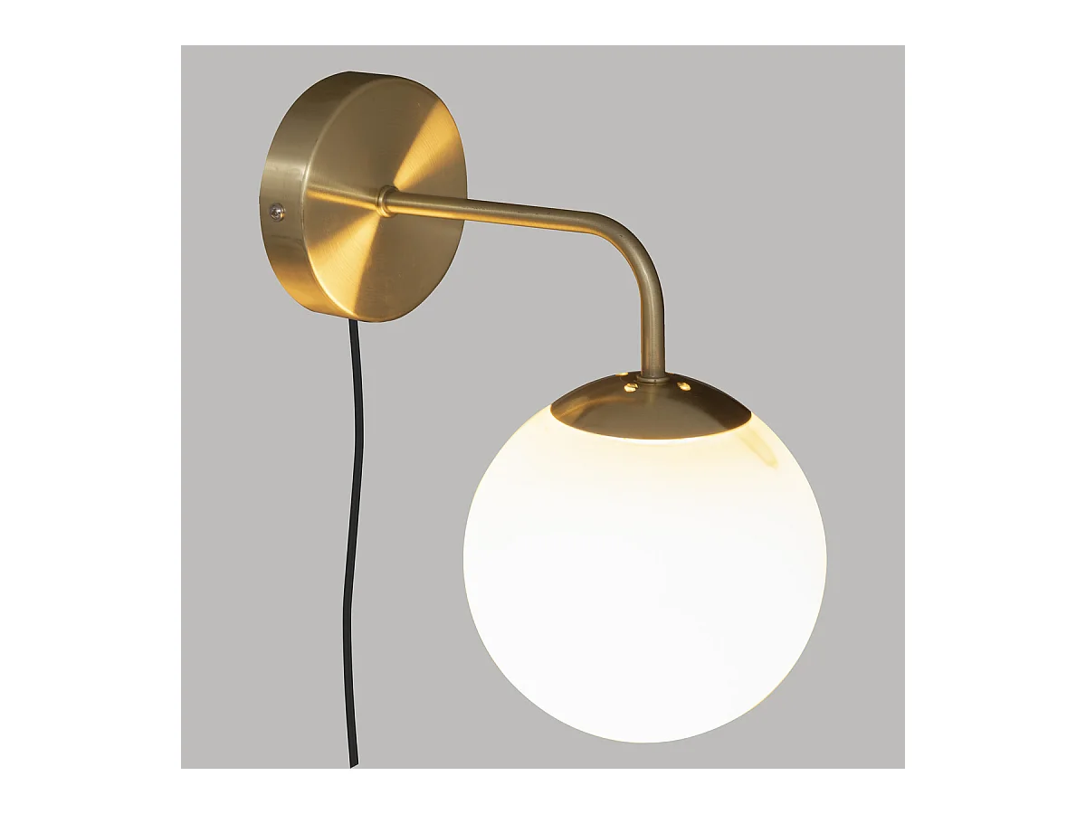 Goldene Glaswandleuchte 25 x 25 cm