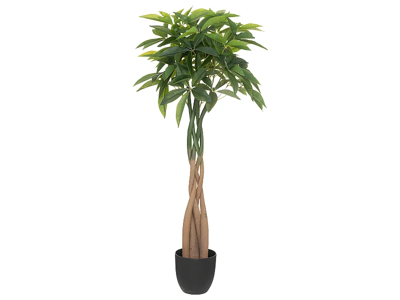 Plante artificielle Arbre Pachira en pot H 110 cm