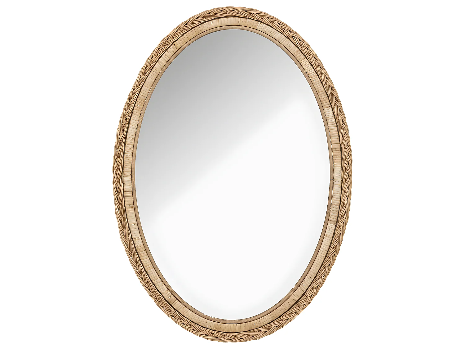 Miroir mural en Rotin 50 x 70 cm