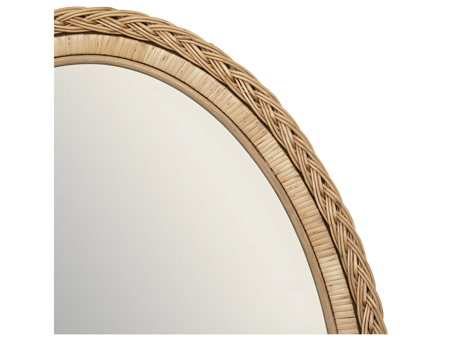 Miroir mural en Rotin 50 x 70 cm