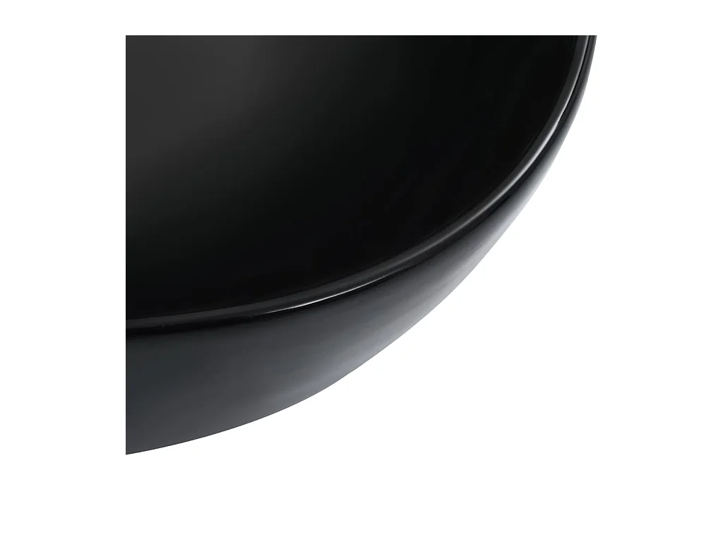 Lavatório lavatório de bancada montado banheiro interior chuveiro cabine de vaso sanitário casa 45,5 x 32 cm cerâmica preta 02_0002625