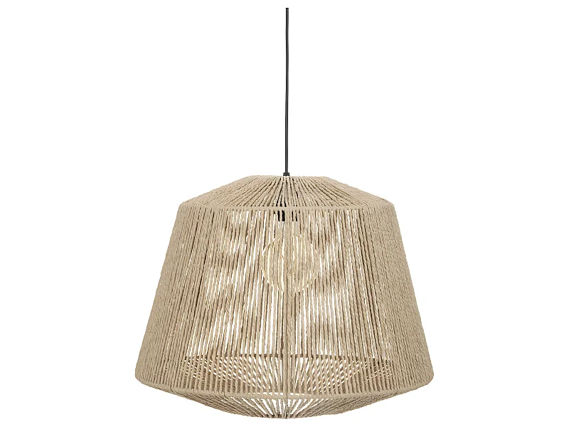 Luminaire Suspension en corde Beige D 48 cm