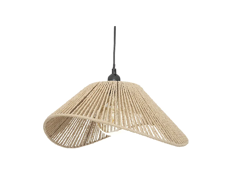 Pendelleuchte aus Papierseilen 45 cm